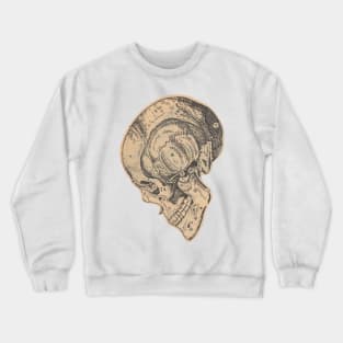 Academia Skull Foxed Crewneck Sweatshirt